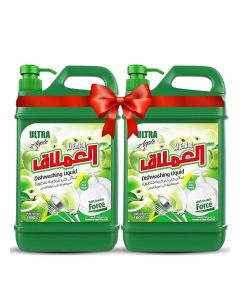 Ultra Dishwashing Liquid, Apple, 1800ml pack of 2
