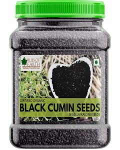 Bliss of Earth Black Cumin Seeds 500g / Kalonji Nigella Sativa Whole Seeds / Premium Natural Spice / Fresh Aromatic Cooking Ingredient / Indian & Middle Eastern Seasoning / Raw Clean Seeds for Baking, Pickles & Daily Use
