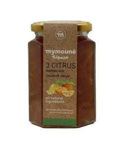 MYMOUNE 3 Citrus Marmalade 350g / Bitter Orange, Lemon & Grapefruit / Natural, No Artificial Additives / Traditional Lebanese Marmalade