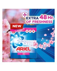Ariel Platinum Clean Semi-Automatic Floral Breeze, 2.25 Kg, Laundry Detergent Powder