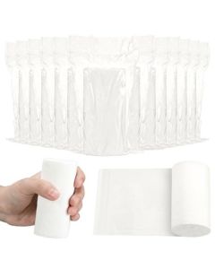 Affrolling 12 Rolls Travel Toilet Paper to Go Packs Soft Camping Toilet Paper Bulk Portable Travel Size Compact Pocket Coreless Tissue Rolls for Purses Women Hiking Camp RV Backpacking Outdoor Clear