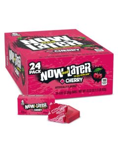 Now Later Candy Cherry Flavor 093 Ounce Bars Pack of 24