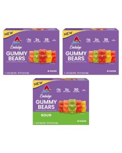 Atkins Endulge Gummy Bears Variety Pack Low Sugar Keto Friendly Keto Sweet Treats 18 Pack 12 Sweet Gummy Bears 6 Sour Gummy Bears