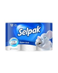 Toilet Paper 12 Rolls 3 Ply 140 Sheets