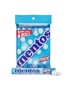 Mentos Chewy Mint Candy Roll Peppermint 132 ounce14 Pieces Pack of 6 multi pack