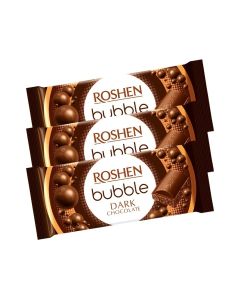 Roshen Bubble Rich Dark Chocolate with Unique Bubbly Texture- 3X80gms