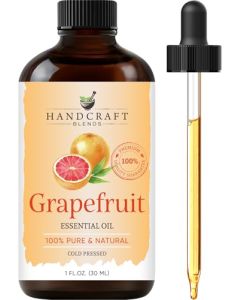 Handcraft Blends Grapefruit Essential Oil 1 Fl Oz 100 Pure and Natural Premium Grade Essential Oil for Diffuser and Aromatherapy Skin Massage Candle and Soap Making Fragrance