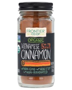 Organic Vietnamese 5% Oil Cinnamon 1.31 oz (37 g)
