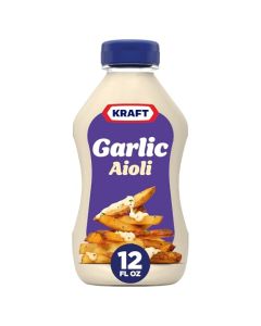 Kraft Mayo Garlic Aioli 12 oz Bottle