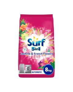 Surf Fabric Solution Wash Washing Powder, Automatic Jasmine & French Flowers, 8 KG