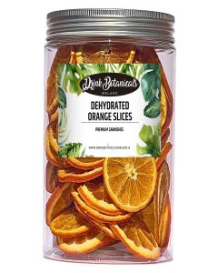 Dehydrated Dried Orange Slices / Wheels / 55 + Servings Approx / 100% Natural / For Cocktails, Wreath Making, Tea, Cakes, Decoration / Dried Orange For Cocktails / PET Jar / 5.29 oz / 150 Grams