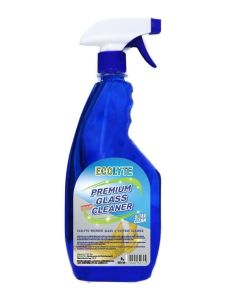 ECOLYTE+ Glass & Surface Cleaner, Premium Liquid formula removes grease, oil, dust, & finger marks. Ideal for windows, mirrors, screens, streak-free, crystal-clear shine on all glass surfaces (650 ml)
