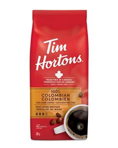 Tim Hortons 100 Colombian Dark Medium Roast Fine Grind Coffee 300g