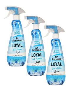 Loyal Sea Spray & Driftwood Fragrance Air Freshener For Home, Office, Inside Car, 3x450ml
