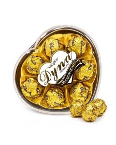 DYNA Chocolate Hearts 88GM/ Bulk Heart Shaped Milk Chocolates for Valentine's Day, Party Favors & Wedding Gifts
