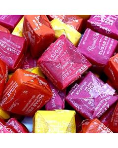 Sugar Free Fruit Chews Candy - Diabetic-Friendly Plant-Based Assortment of Cherry, Strawberry, Lemon, and Orange (16 oz)