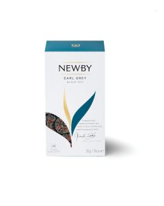 Newby Earl Grey Black Tea Bags with Natural Bergamot & Citrus, 25 Pieces, 50g