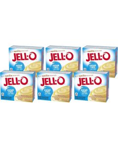 JELL-O Sugar-Free Vanilla Instant Pudding & Pie Filling Mix - 6 Pack