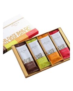 Date Bar Gift Set (Chocolate, Lemon, Almond & Raspberry Bars) 40gm Pack Of 4