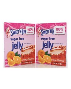 Sugar Free Jelly With Sweetener Orange Flavored 10.4G Pack Of 2