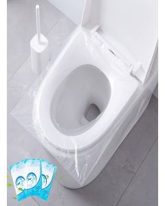 9UP® Disposable Toilet Seat Cover For Travel / Waterproof Non-Woven Fabric Toilet Seat Cover Avoid Direct Contact With Unhygienic Seat (Pack Of 5)