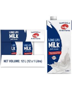 Al Ain Long Life Full Cream Milk 1 Lt x 12