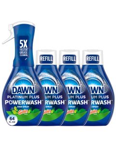 Dawn Powerwash Gain Original Dish Spray Liquid Dish Soap Dish Soap Refill 1 Starter Kit 3 Refills 64 Fl Oz Total 16 fl ozbottle