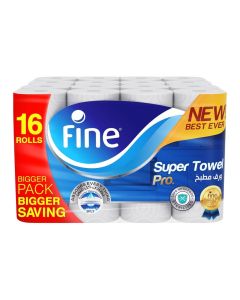 Super Towel Pro, Highly Absorbent, Sterilized 3 Ply 60 Sheets (Pack Of 16)