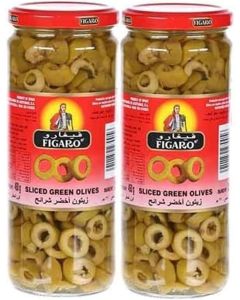 Figaro Sliced Green Olives Twin Pack - 460g