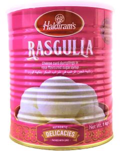 Haldiram's Rasgulla 1kg - Authentic Indian Sweet