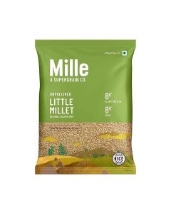 Millé Little Millet Whole Grain / Kutki / Gluten Free / No Chemicals / High Plant Protein and Fibre / Millet Rice / Vegan / 100% Whole Grain / 500 g