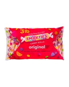 Smarties Candy Bulk Rolls Original Flavor Gluten Vegan Free Classic Sweetness From Family Owned Company Since 1949 Peanut Free Dairy Free Perfect Halloween Candy 180 count 3 lb Bag