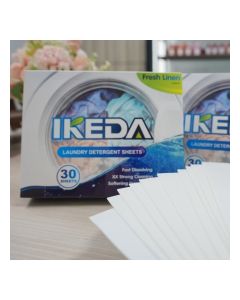 IKEDA Washing Paper Tablet Eco Friendly Laundry Sheets Washing Laundry Sheets for Cloths OEM/ODM