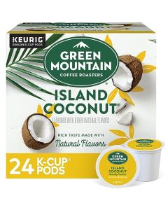 Green Mountain Coffee Roasters Island Coconut SingleServe Keurig KCup Pod Flavored Light Roast Coffee 24 Count Pack of 1