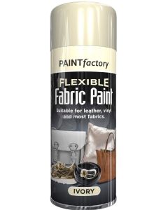 Eliz Paint Factory Flexible Fabric Paint Color 200ml - Suitable for Any Type of Fabric Leather Vinyl Textile Clothes Fast Drying Perfect Solution for Projects (Ivory)