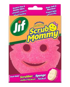 Scrub Mommy Sponge Scrubber, Scratch-Free Sponges For Dishes And Home, Odor Resistant, Soft In Warm Water, Firm Cold, Deep Cleaning, Dishwasher Safe, Multi-Use, Functional, Ergonomic, 1 Piece