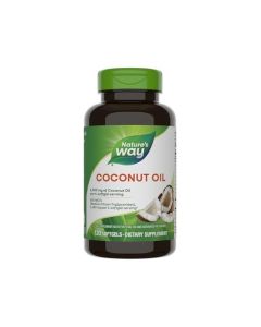 Natures Way Coconut Oil 62 MCTs1 Hexane Free 120 Softgels Packaging May Vary
