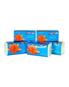 SOFT CARE SET OF 5 (500) SHEET SOFT & LUXURIOUS FACIAL TISSUE