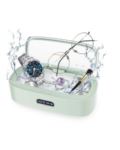 Ultrasonic Jewelry and Eyeglass Cleaner with 300ml Capacity, 4 Cleaning Modes for Jewelry, Watches, and Makeup Brushes