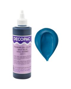 DecoPac Premium Gel Food Coloring Navy Blue Food Coloring For Baking 8oz Color Buttercream Fondant Frosting Piping Gel Food Safe Highly Concentrated Gel 8 oz Navy Blue