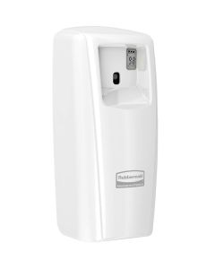 Rubbermaid Commercial Microburst 9000 Aerosol Odor Control LCD Dispenser White for RestaurantsHotelsSchoolsAirportsOffices