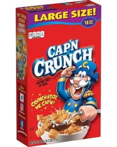 Cap'n Crunch Original Flavor Breakfast Cereal, 18oz Box