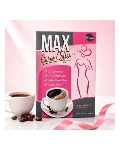 MAX Curve Coffee++ Instant Coffee Mix With L-Carnitine, L-Glutathione, White Kidney Bean & Cactus Extract