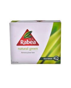 Rabea Natural Green Tea With Refreshing Great Taste- 100 Tea Bags