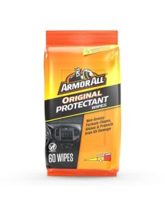 Armor All Car Protectant Wipes Interior Car Wipes with UV Protection Against Cracking and Fading 60 Wipes