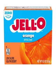 JELL-O Orange Gelatin Dessert Mix (0.30 oz Boxes, Pack of 6)