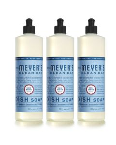 MRS MEYERS CLEAN DAY Liquid Dish Soap Biodegradable Formula Rain Water 16 fl oz Pack of 3