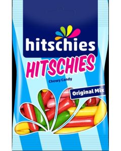 Hitschies Original Mix Chewy Candy, Classic Fruit Sticks, Vegan Friendly Snack, German Premium Confectionery, 40g