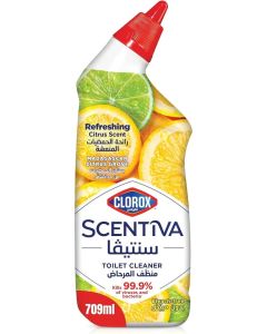 Clorox Scentiva Toilet Cleaner, Madagascar Citrus Grove, 709 ml