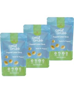 Good Grubb Popped Lotus Seeds - Salt & Pepper (3 Pack)